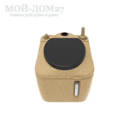 Торфяной туалет Rostok Eco 25 Песочный гранит | Мой-Дом27 | Стационарный торфяной биотуалет цвета песочного графита емкостью верхнего бака 20 л. и&nbsp;нижнего бака 45 л.<br>
 Отличительная черта туалета в разделении фракций в разные ёмкости. Это упрощает обслуживание туалета и избавляет от неприятного запаха в помещении.<br>
Высота сиденья: 45 см